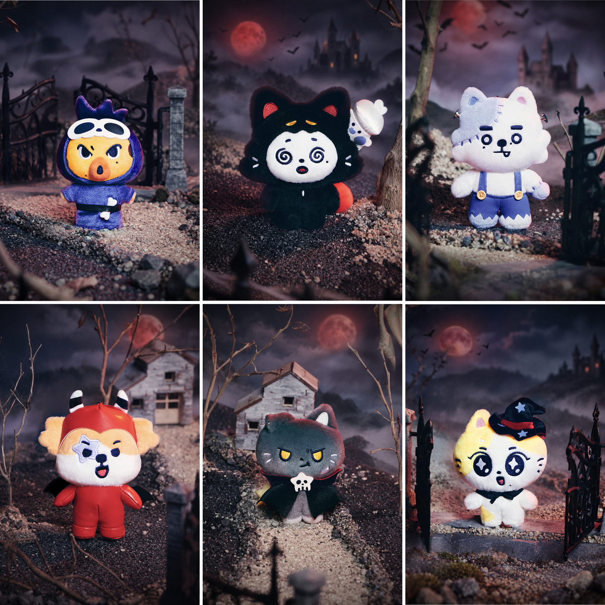 ENHYPEN - [SPOOKY ENCHIN] OFFICIAL MD Plush Keyring Halloween plush gift