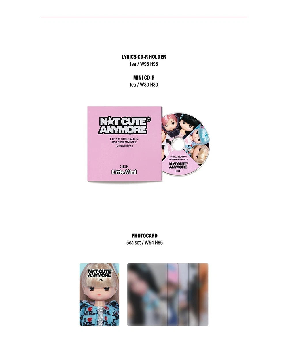 ILLIT 1st Single Album [NOT CUTE ANYMORE] Little Mimi version