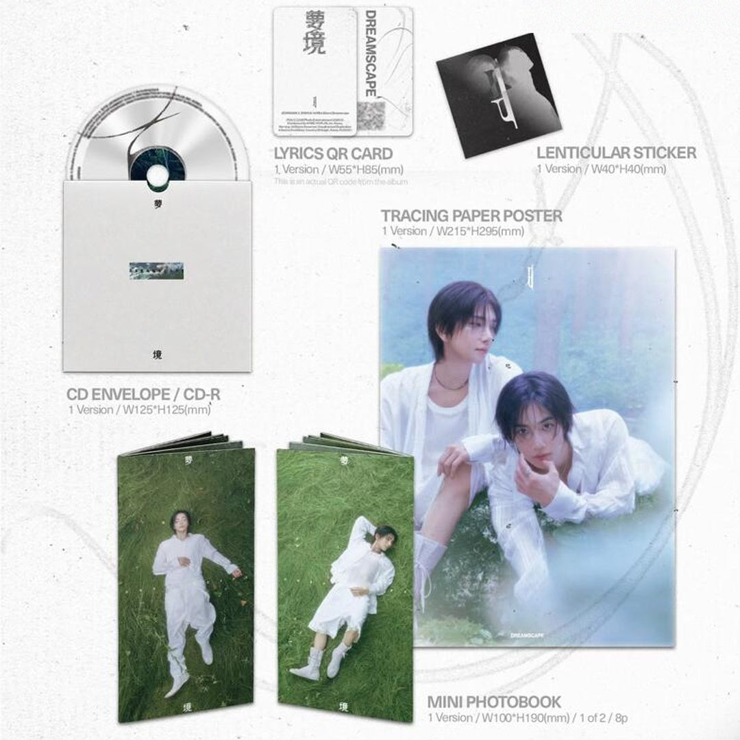 (Pre Order) JxJ Jeonghan & Joshua (SEVENTEEN) - DREAMSCAPE Album (Standard Version) with Weverse Gift POB