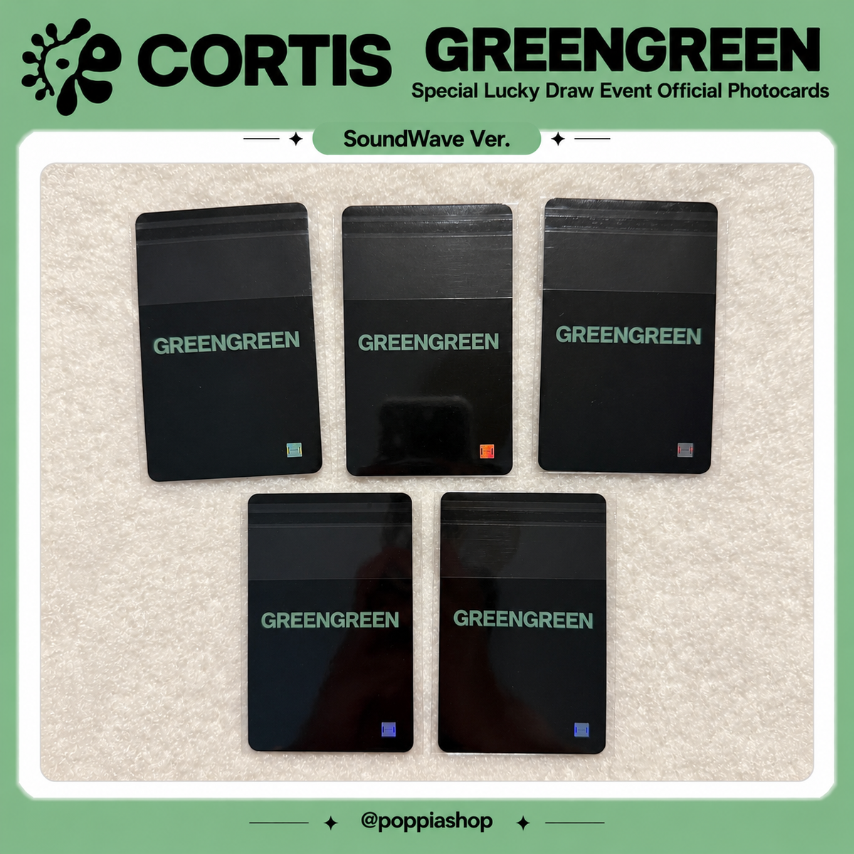 CORTIS The 2nd EP [GREENGREEN] Special Lucky Draw Event Official Photocards (SoundWave Exclusive)