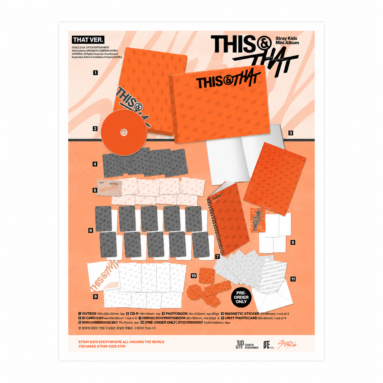STRAY KIDS - THIS & THAT Mini Album with POB