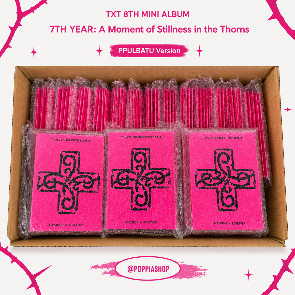 TXT 8th Mini Album [7TH YEAR: A Moment of Stillness in the Thorns] PPULBATU Version